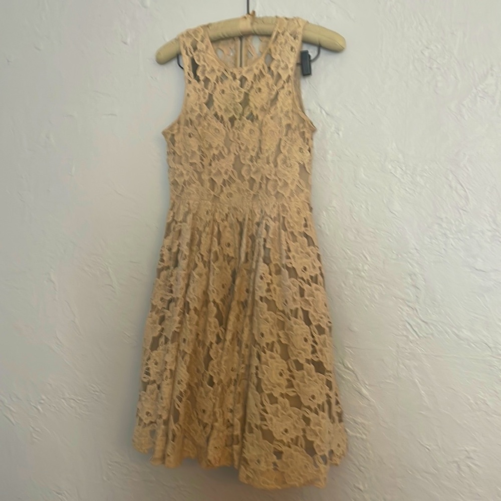 Plenty by Tracy Reese ivory lace midi with built in slip